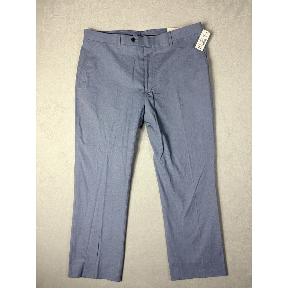 Tommy Hilfiger Mens Modern fit Dress Pants 36/ 34 Light Blue Solid Stretch